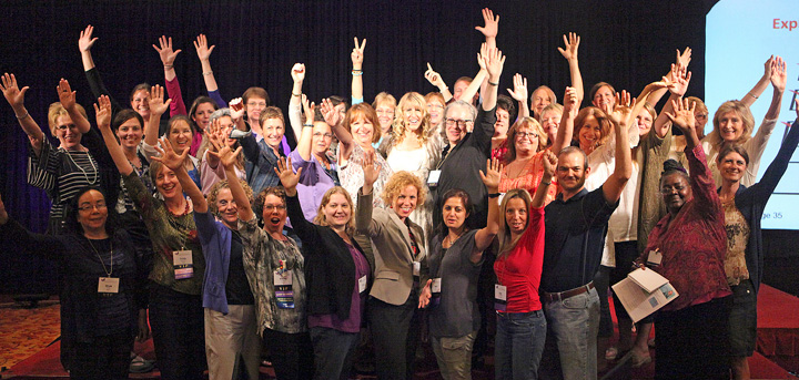 Shelley with participants